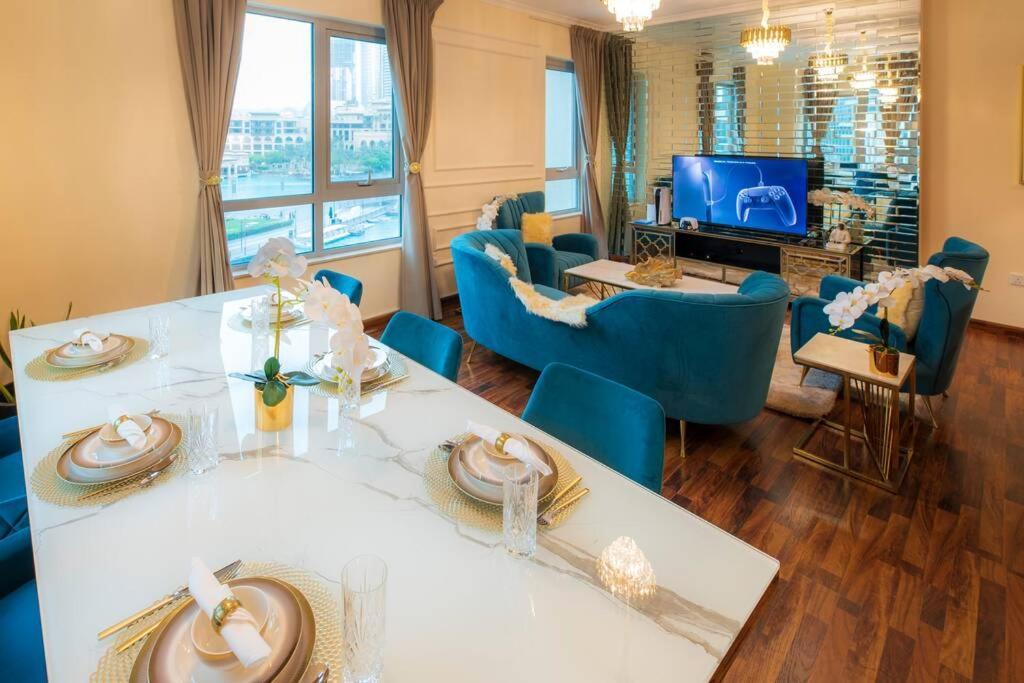 First Class 2Br With Full Burj Khalifa And Fountain View Дубай Экстерьер фото